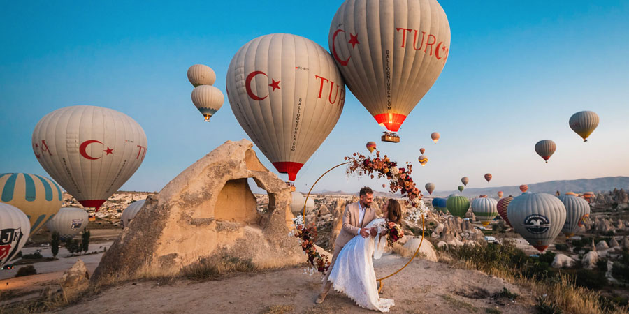 Kapadokya evlilik çekimi
