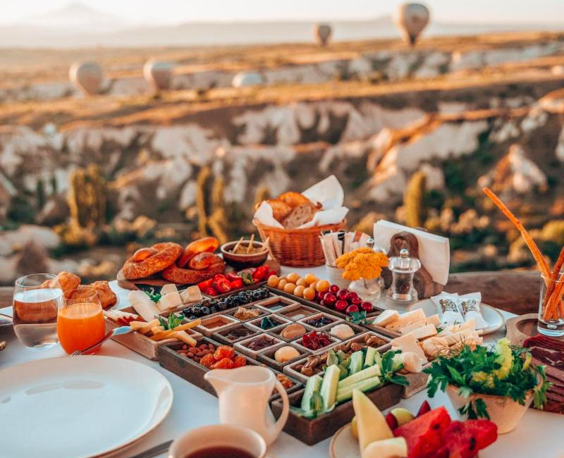 Kapadokya manzaralı kahvaltı yerleri